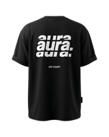 Tee Shirt de Padel Aura Off Court - Noir