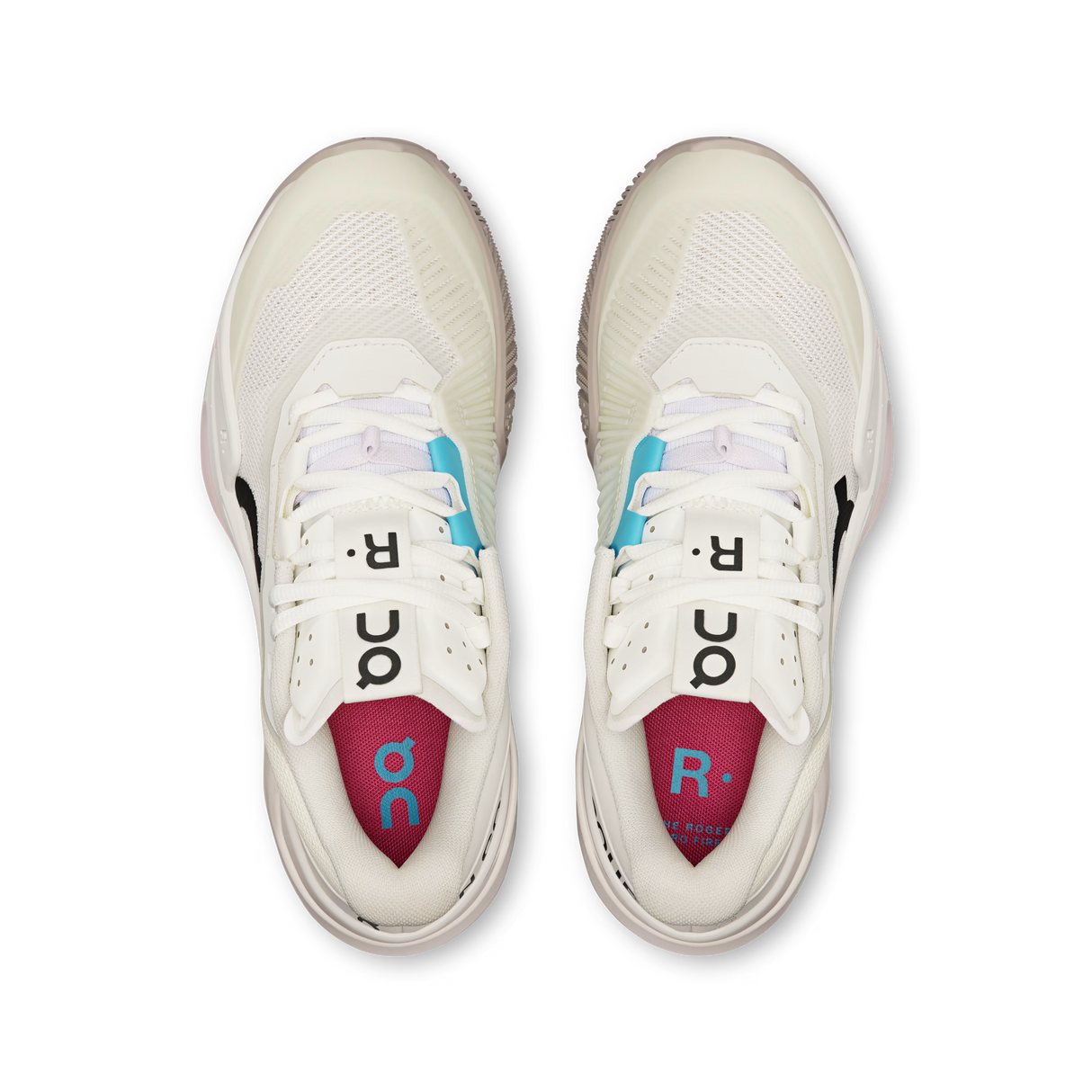 Chaussures de padel On THE ROGER Pro Fire Women White Pink