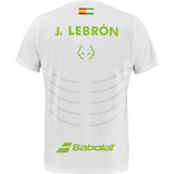Tee Shirt de padel Babolat Lebron Replica White