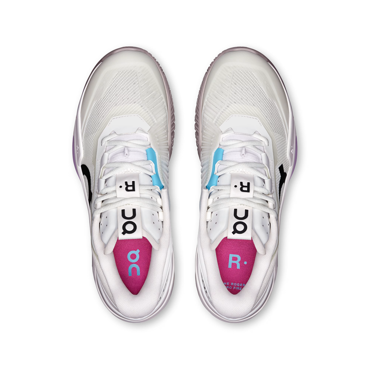 Chaussures de padel On THE ROGER Pro Fire Men White Pink