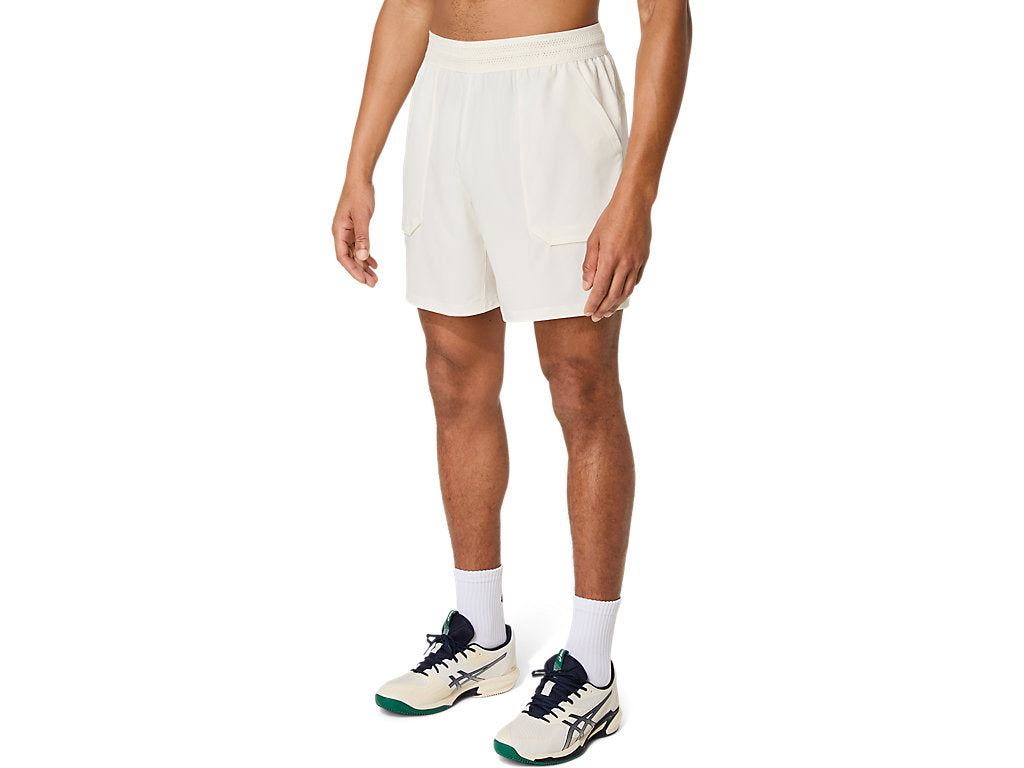 Comfortable Cream Asics Match 7IN Shorts for Training & Sports