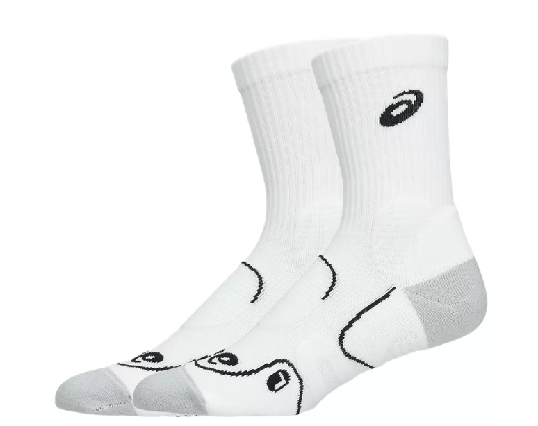 Chaussettes de padel Asics Court+ Tennis Crew Brillant White