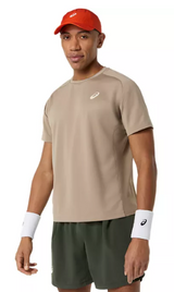 Tee Shirt de padel Asics Game SS Top - Greige