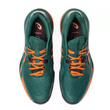 Chaussures de padel Asics Gel Resolution X Padel Jewel Green / Energy Orange