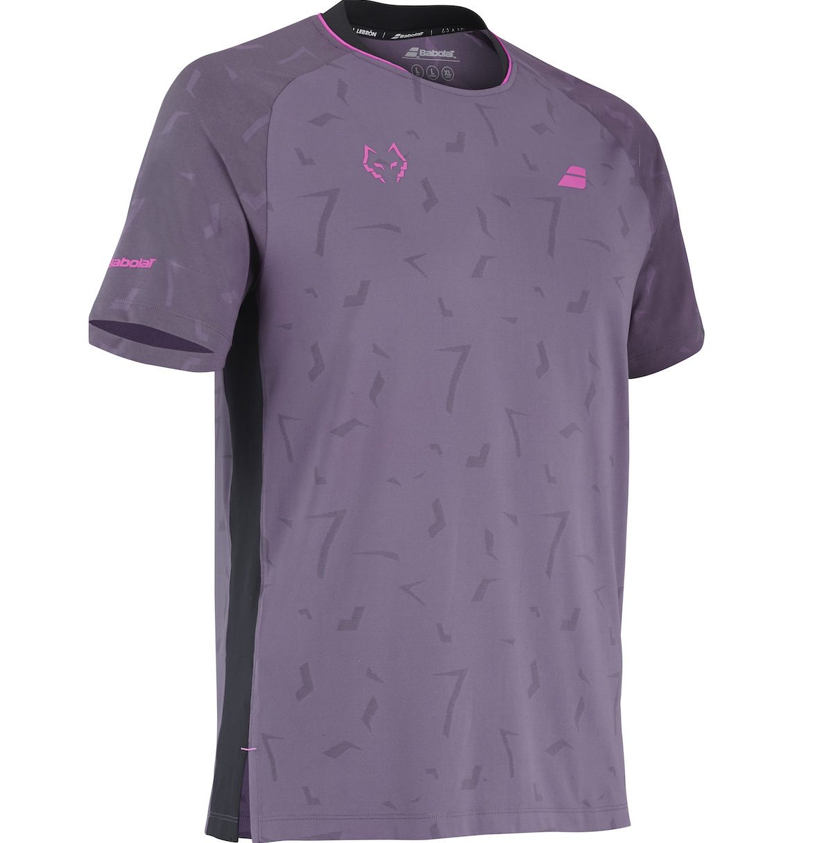 Tee Shirt de padel Babolat Lebron Replica Black / Plum