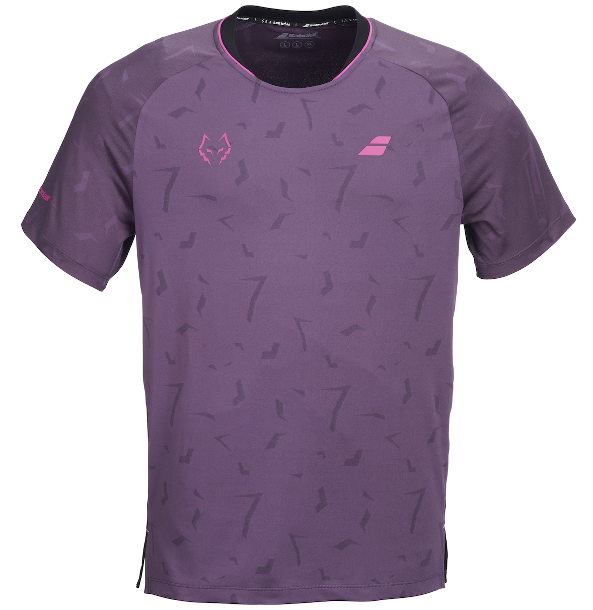 Tee Shirt de padel Babolat Lebron Replica Black / Plum