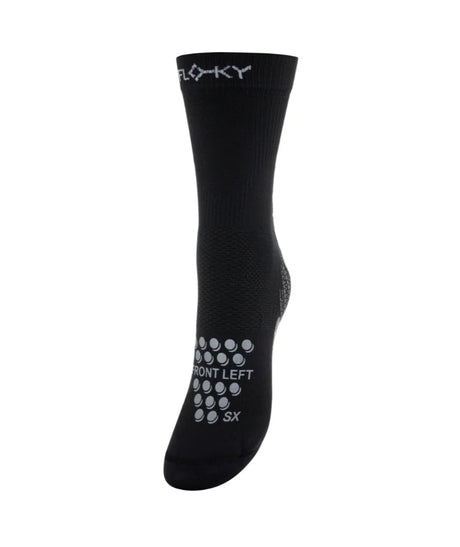 Soutien cheville et tendon sur chaussettes noires Floky

