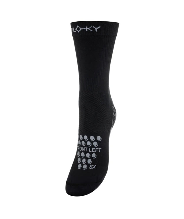 Soutien cheville et tendon sur chaussettes noires Floky

