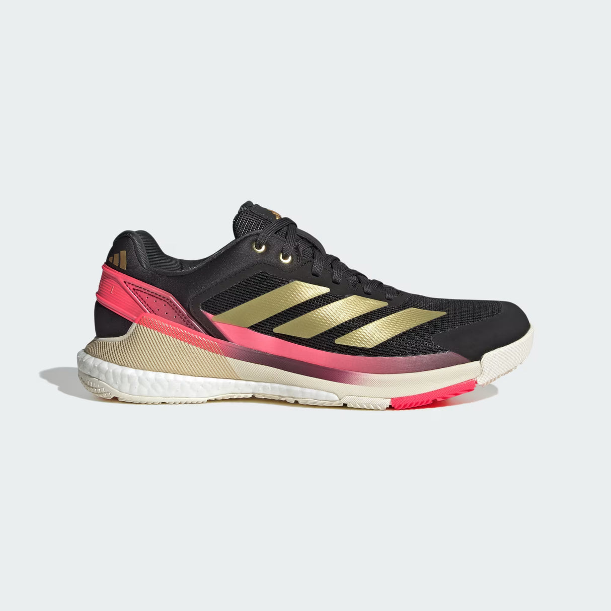 Chaussures de padel Adidas CrazyQuick Boost Core Black / Gold Met