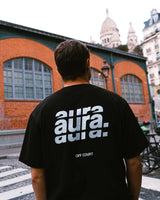 Tee Shirt de Padel Aura Off Court - Noir