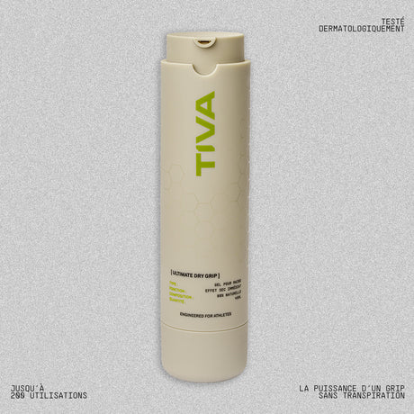 Tube de gel TIVA Dry Grip avec effet frais et sans résidus


