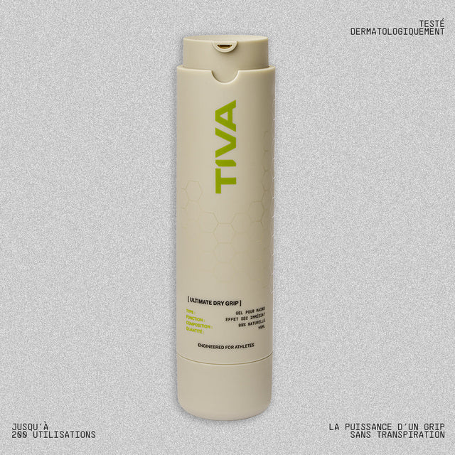 Tube de gel TIVA Dry Grip avec effet frais et sans résidus

