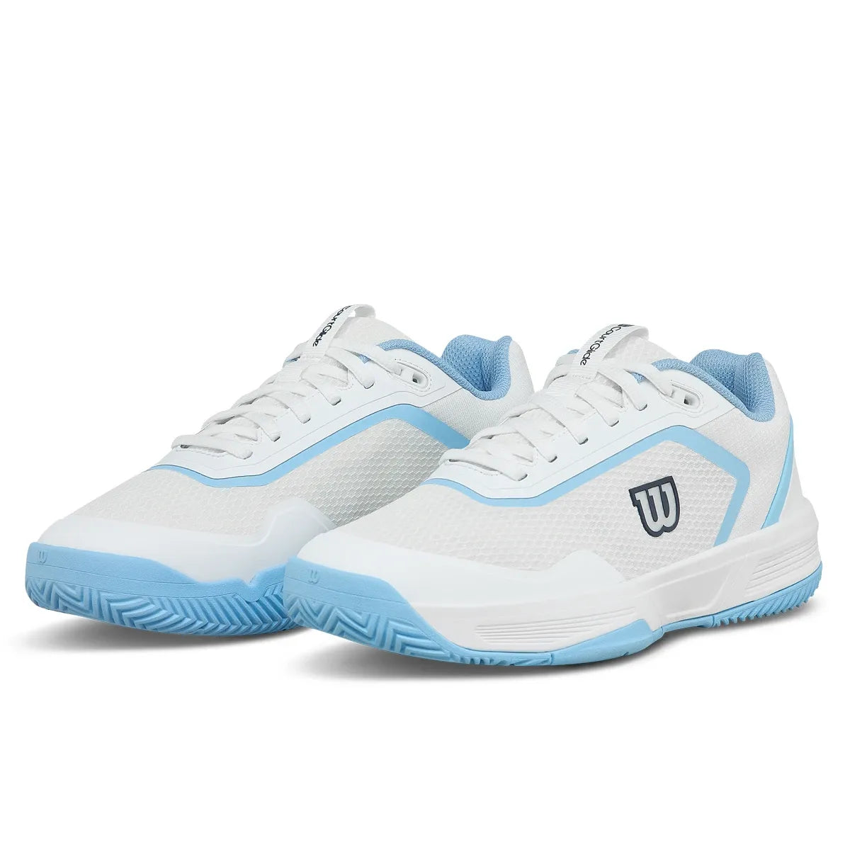 Chaussures de padel Wilson Court Glide Women White/Airy Blue/Navy