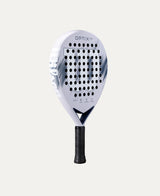 Raquette de padel Wilson Optix V2 Lite Lilac, palas légères avec cadre en graphite et surface en fibre pour un jeu précis.