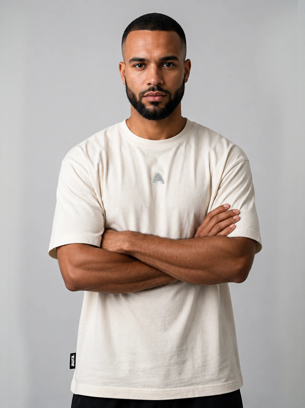 Tee Shirt de Padel Aura Off Court - Off White