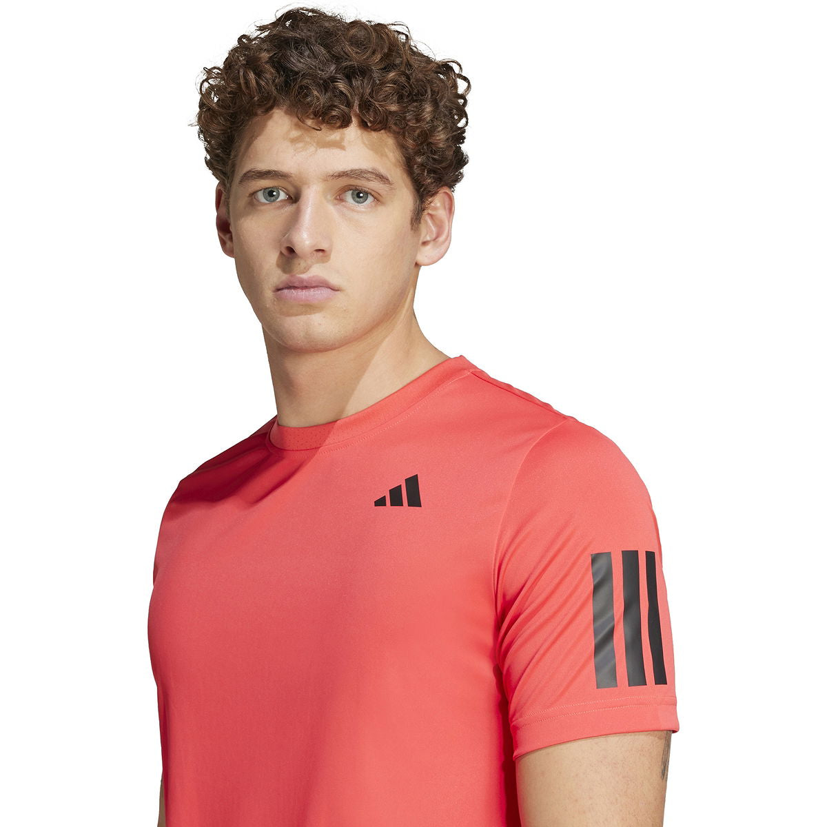 Tee Shirt Adidas Club 3 Stripes Better Scarlet