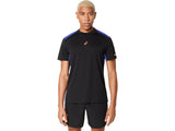 Tee Shirt Asics Padel Court SS Top Performance Black / Dark Cobalt