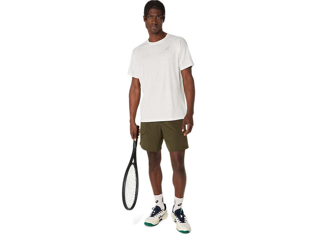 Tee Shirt Asics Game All Over Print SS Top Cream