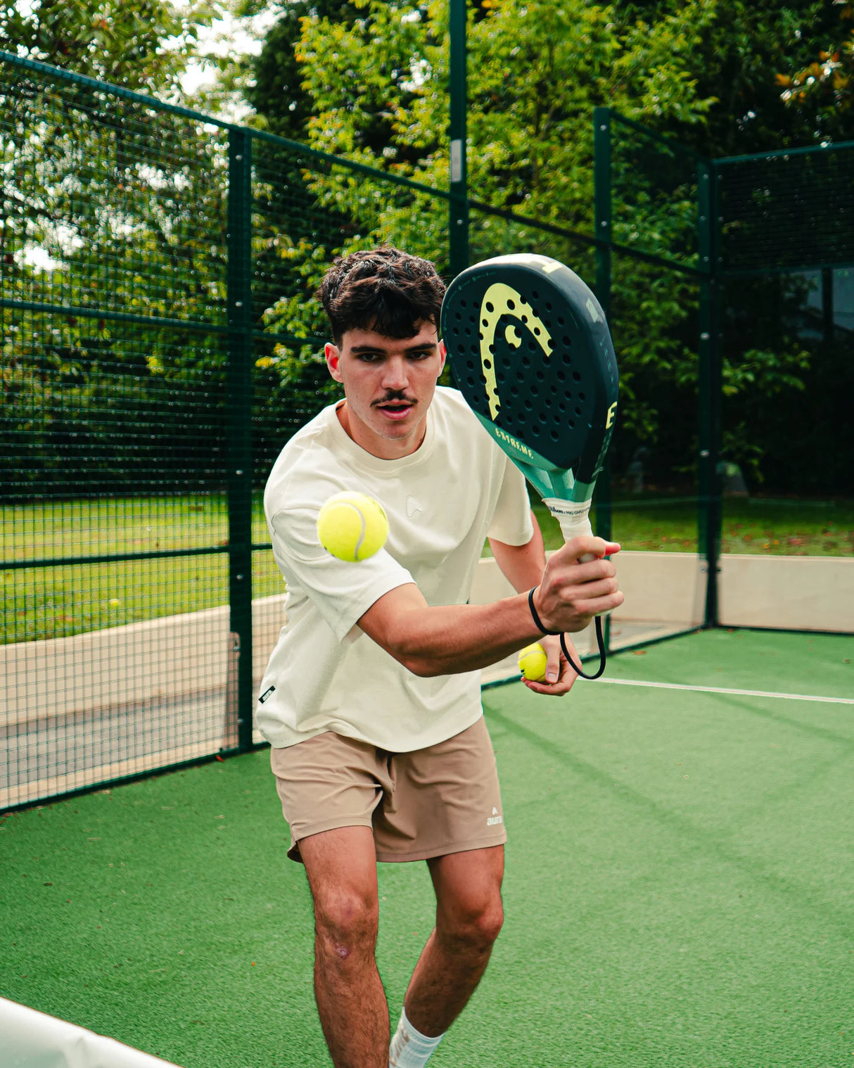Short de Padel Aura Performance - Sable
