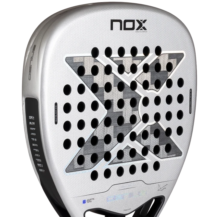 Raquette de padel Nox AT10 Luxury Genius Attack 12K Alum XTREM 2027 by Agustín Tapia