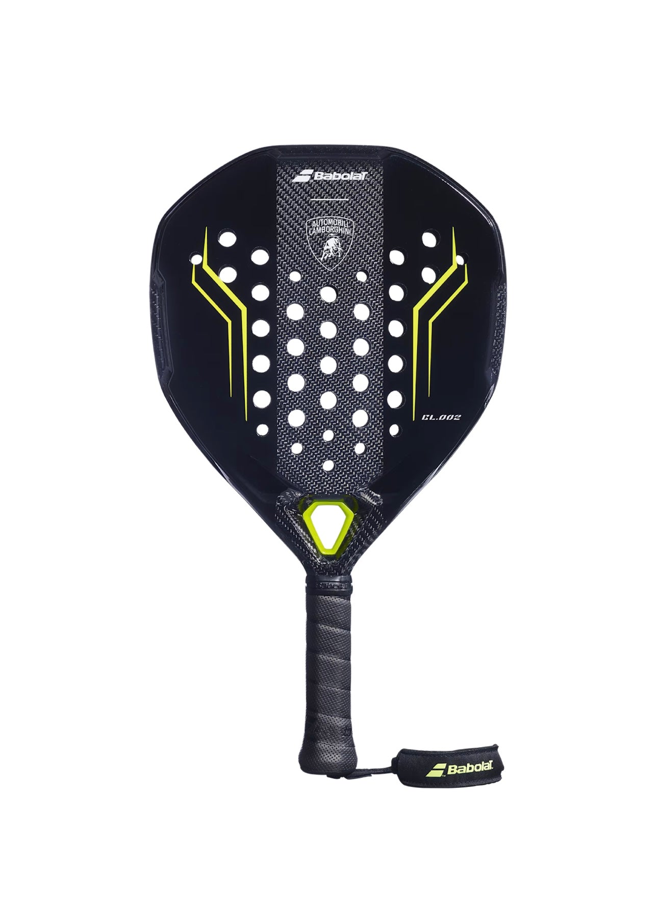 Finition carbone 3K et mousse Bio EVA de la Babolat BL002 Black

