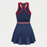 Robe Padel Avenue Daisy Pro Bleu Marine / Rouge