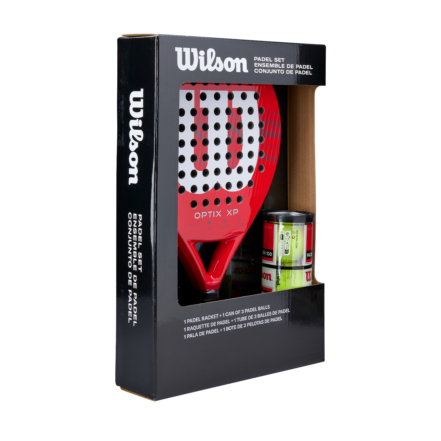 Pack de padel Wilson Optix V1 Red