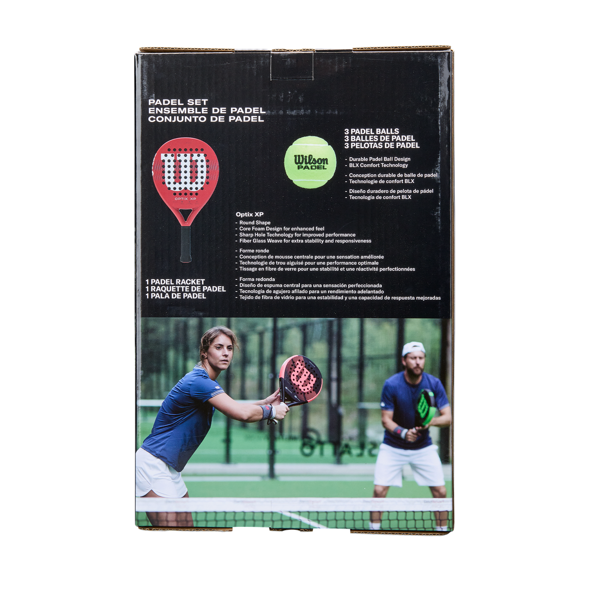 Pack de padel Wilson Optix V1 Red