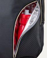 Sac à dos de padel Wilson Defy V1 noir, sac de sport avec compartiments pour raquettes et accessoires.