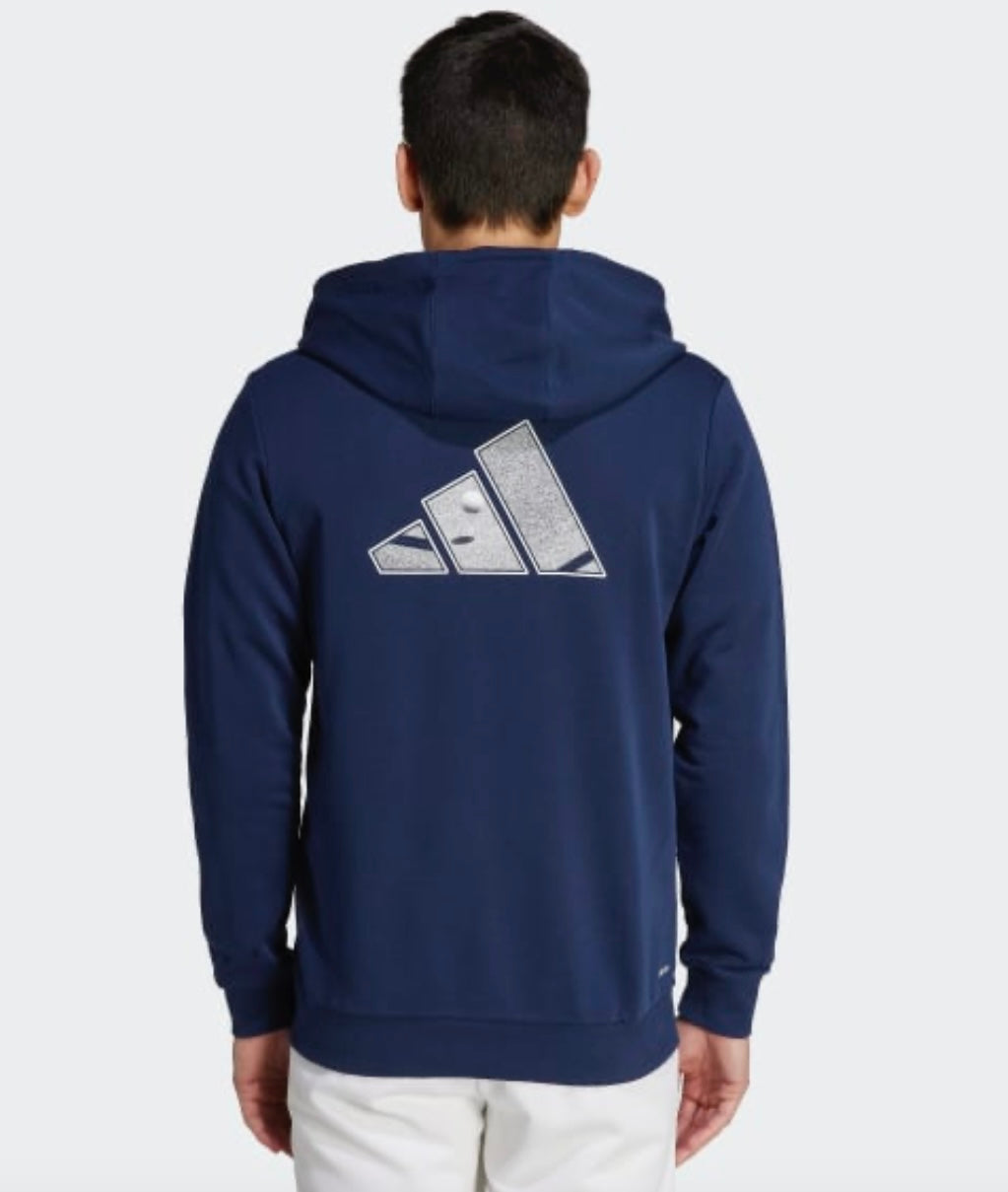 Détail du tissu respirant et confortable du sweat Adidas Collegiate Marine