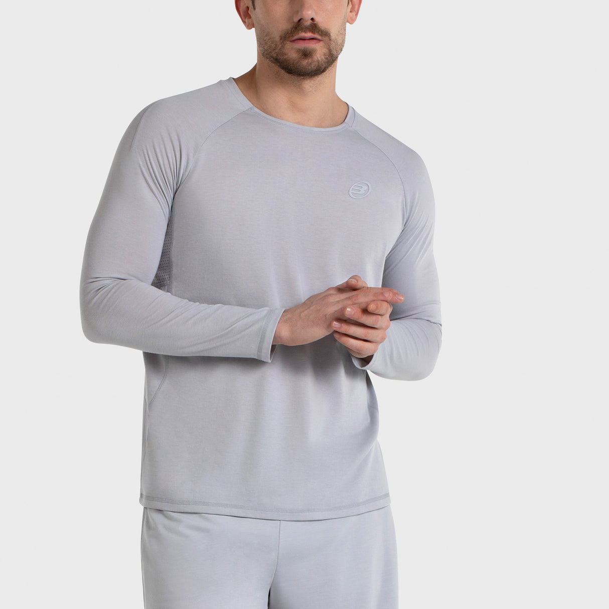 Tee Shirt de padel à manches longues Bullpadel Amer Gris Perla
