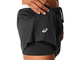 Asics Court Short Performance Black détail tissu