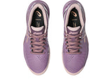 Chaussures Asics Gel Challenger 14 Padel Rose Gold porté sur terrain