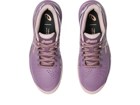 Chaussures Asics Gel Challenger 14 Padel Rose Gold porté sur terrain