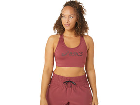 Vue avant de la Brassière Asics Rouge