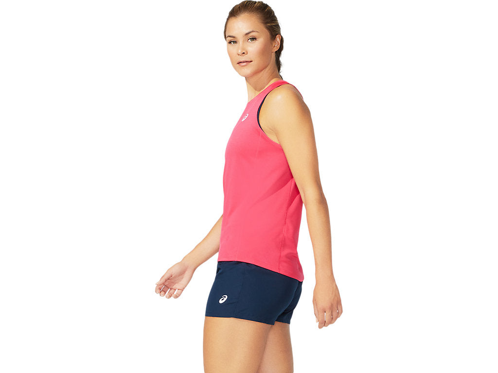 Vue latérale du Débardeur Asics Rose