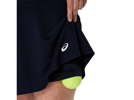 Jupe Asics Court Skirt Midnight en mouvement