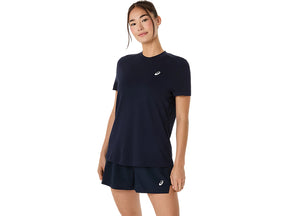 Tee Shirt Asics Court SS Top Midnight vue de face