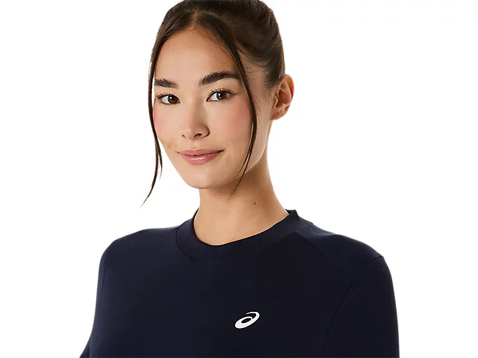 Détail tissu respirant Tee Shirt Asics Court SS Top Midnight