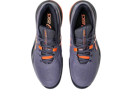 Chaussures Asics Gel Resolution X Clay Nova Orange en action