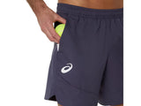 Short Asics Indigo Fog détail tissu et couture