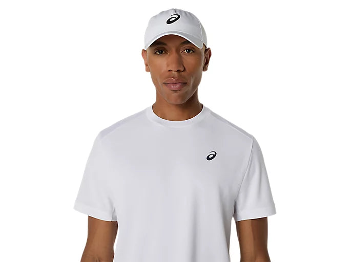 Détail tissu respirant Tee Shirt Asics Court SS Top White