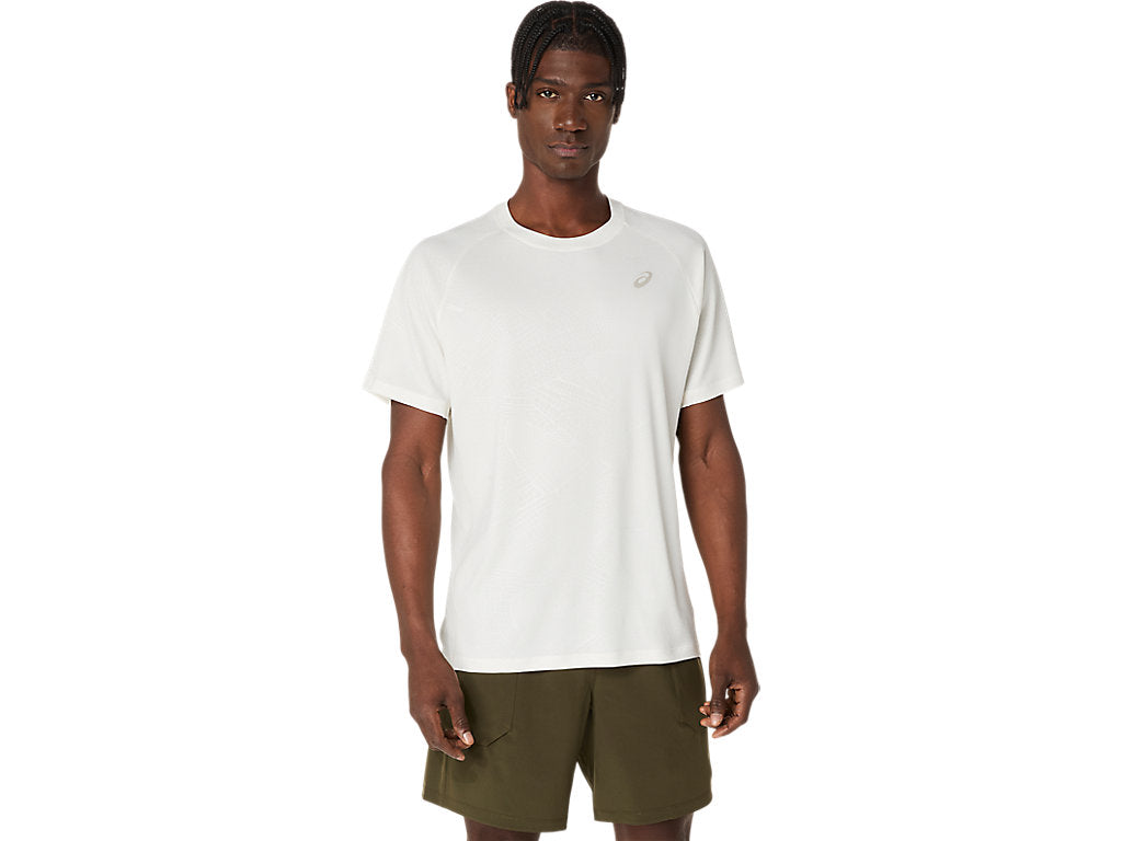Tee Shirt Asics Game All Over Print SS Top Cream