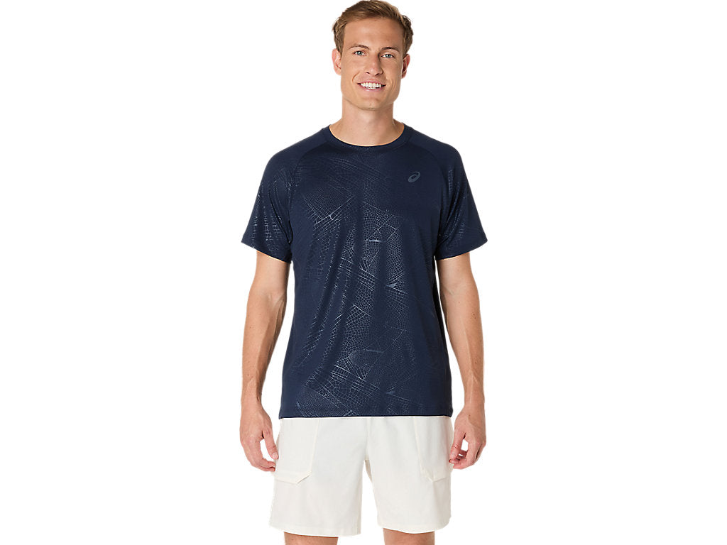Tee Shirt Asics Game All Over Print SS Top Midnight