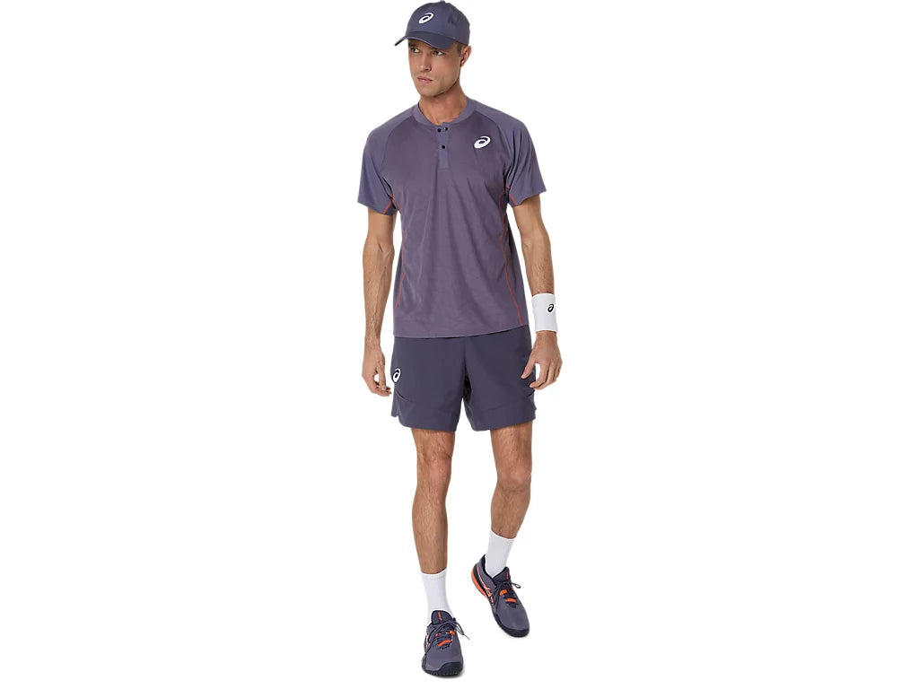 Short Asics Indigo Fog performance sur le terrain