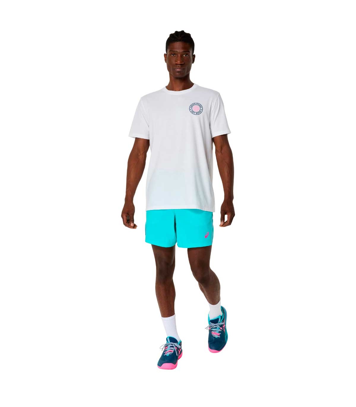 Tee Shirt Asics Court Graphic SS Top Brilliant White