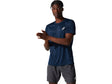 Vue avant du Tee Shirt Asics French Blue