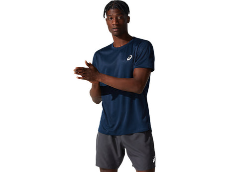 Vue avant du Tee Shirt Asics French Blue