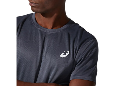 Vue arrière du Tee Shirt Asics Gris
