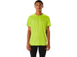 Vue avant du Tee Shirt Asics Jaune